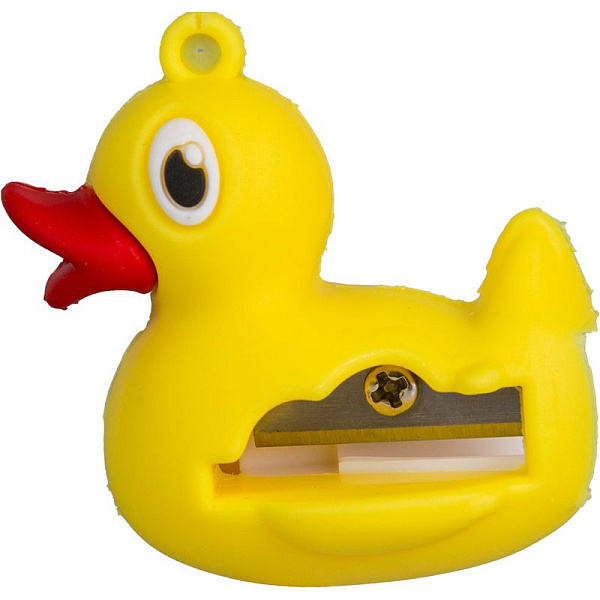 Точилка 1 отв. "deVENTE. Duck" 29x35x41 мм, пластиковая с покрытием Soft Touch, каждая в индивидуальном пакете с с индивидуальной маркировкой