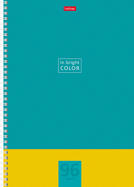 Тетрадь А4 96 л. кл. на гребне "Nature" тиснение CROCO 4 диз.в блоке