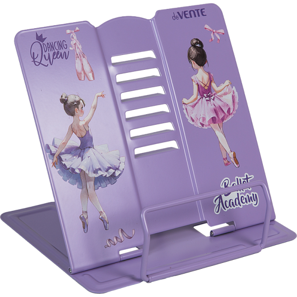 Подставка для книг метал. 20x19 см "deVENTE. Ballet Academy" окрашенная, вес 430 г, с противоскользящими ножками, с полноцветным рисунком, в пластиковом пакете с европодвесом