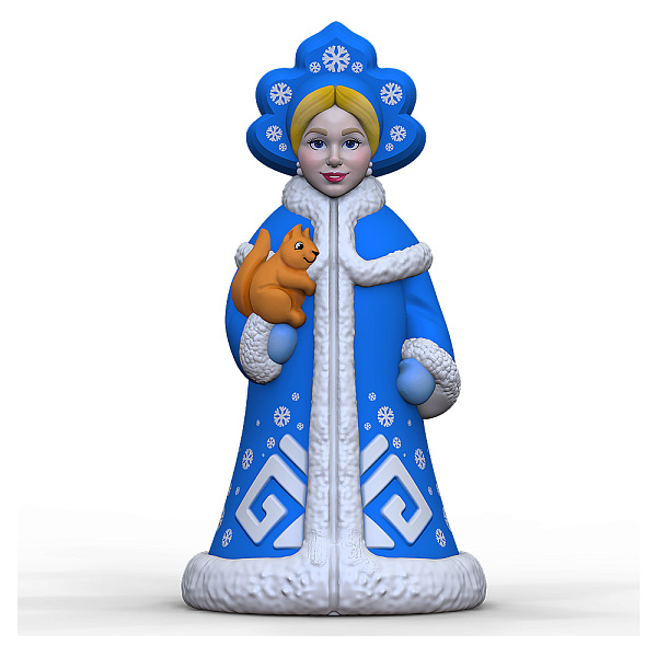 Игрушка-раскраска 3D Art. "Снегурочка с белочкой"