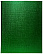 Тетрадь 96 листов в клетку "METALLIC" зелёная, А5, обложка из бумвинила, 60 г/м2, 