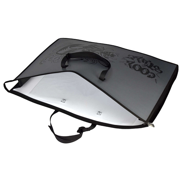 Папка д/чертежей и рисунков А2 "РАЙТЕР" (полипропилен, 65х47х11 см, 1 отд., молния, ручки, регулируемые по длине, внутренний ПВХ карман А4 формата, ширина б