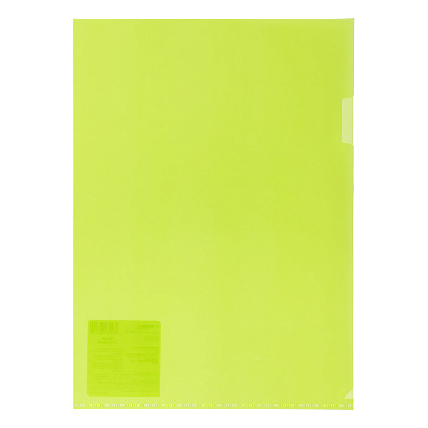 Папка - уголок A4 "Expert Complete" Trend NEON 180 мкм волокно лайм EC210030021