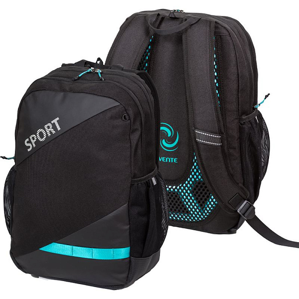 Рюкзак подростковый "deVENTE. Sport" 40x31x20 см, 500 г, текстильный, 1 отд.на молнии, уплотн.вентил