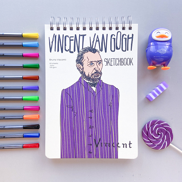 Набор скетч линеров 0.4 мм 12 цв. SKETCH&ART, В ПВХ КАРМАНЕ, 