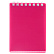 Блокнот А7 80 л. кл. на гребне "LINE NEON" Розовый. Пластиковая обложка 