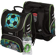 Ранец "deVENTE. Mini. Football" школьный жесткий 35x26x20 см (14 л) вес 800 г, 1 отделение на замке 