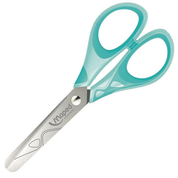 Ножницы 130 мм Maped с прорезиненными ручками и закругленными лезвиями ESSENTIALS SOFT PASTEL