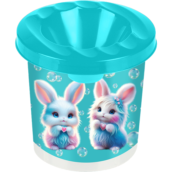 Стакан непроливайка "deVENTE. Little Rabbit" 7 см диаметр, 7 см высота, с дизайном, индивидуальная маркировка