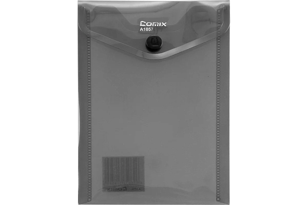 Папка-конверт на кн. А7 COMIX серая