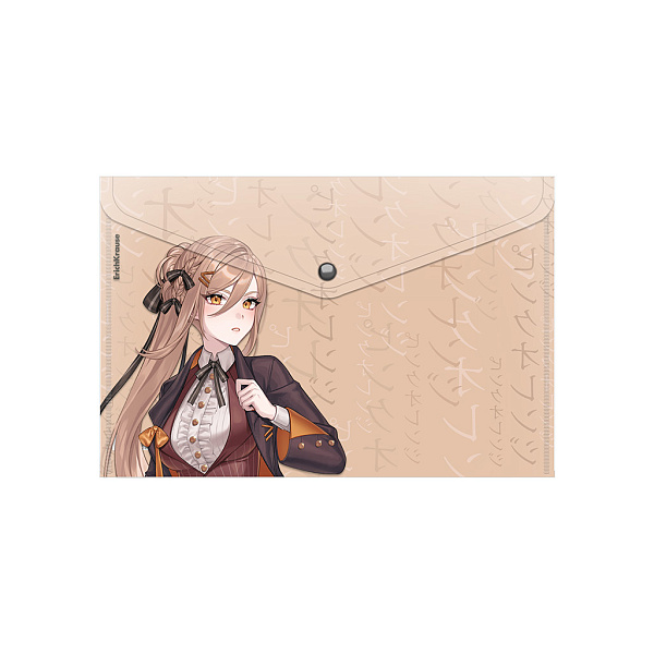 Папка-конверт на кн. А4 ErichKrause Manga Girls, A4, ассорти