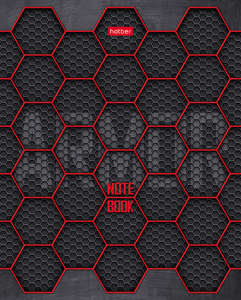 Тетрадь 96 листов в клетку "Векторные линии", обложка мелованный картон, глянцевая ламинация, 60 г/м2