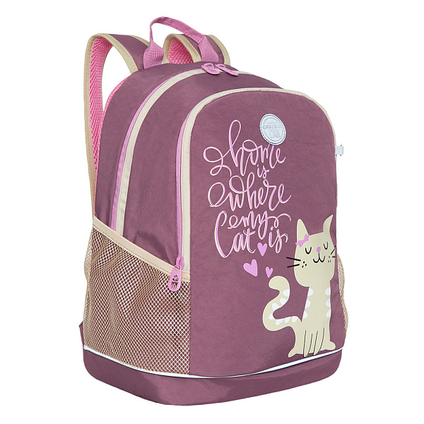 Рюкзак школьный д/дев (/1 темно-розовый)