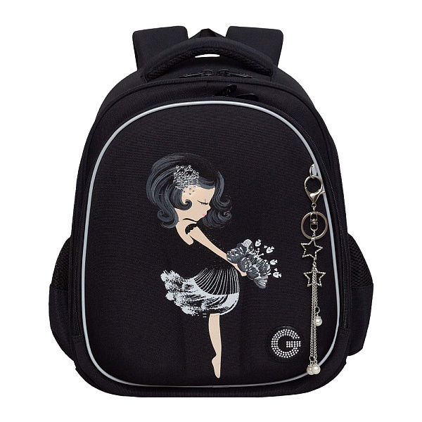 Рюкзак школьный с обвесом (/1 черный)