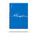 Тетрадь 80 листов в клетку пластиковая обложка на спирали ErichKrause Mirage, синий, A5, 