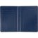 Обложка д/паспорта "deVENTE. Detent" синяя, 10x14 см, искусственная кожа, поролон, вертикальная резинка, отстрочка, 3 отделения для визиток, в пластиковом пакете с европодвесом,
