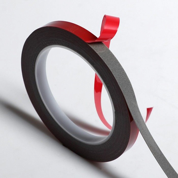 Клейкая лента двусторонняя, усиленная, 6мм*2м INDEX  (спайка 48шт)