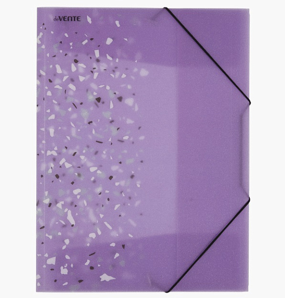 Папка на резинке А4 "deVENTE. Crystal Dream" 400 мкм, полупрозрачная сиреневая