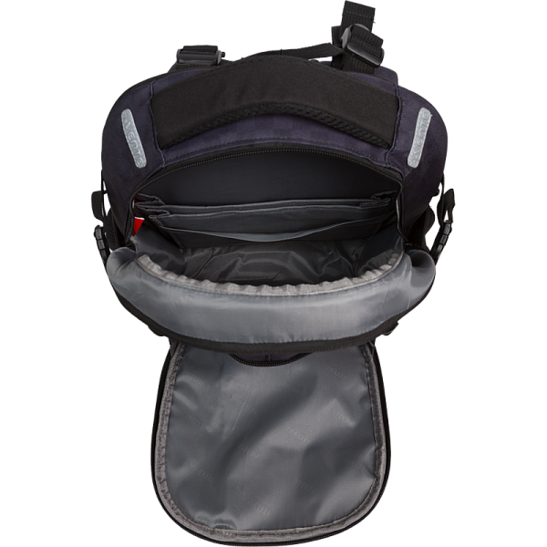 Рюкзак "deVENTE. Ergo. Super Spy" школьный 39x28x20 см (18 л) 600 г, 2 отделения на молнии, одно с уплотненным отделением для ноутбука до 15 дюймов и книг и карманом для учебников, второе с органайзером и карабином для ключей, передний карман на молн