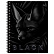Тетрадь А5 48 листов в клетку на гребне, BG "Just Black", обложка мелованный картон, soft-touch ламинация, выборочный уф-лак, 60 г/м2