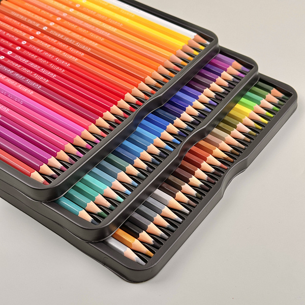 Карандаши 72 цв. "FLORA.ГРАНАТ" В МЕТАЛЛИЧЕСКОЙ КОРОБКЕ,