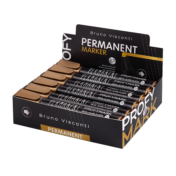 Маркер перм. "PROFYMARK", ЗОЛОТОЙ