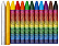 Мелки восковые на масляной основе 12 цв. Луч "Фантазия" круглые, (классические + золотой + серебряный)