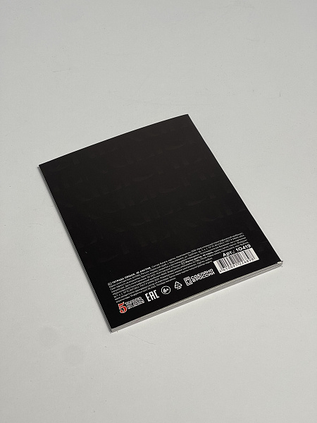 Тетрадь предметная 48 листов "Color Black" Английский язык, со справочным материалом, обложка мелованный картон, блок офсет