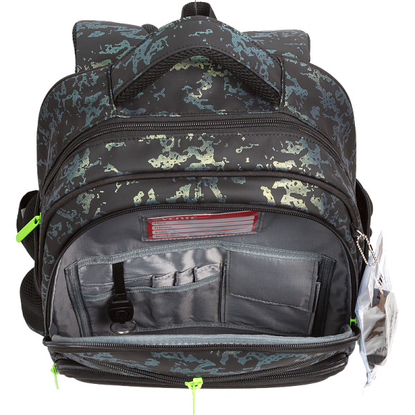 Рюкзак "deVENTE. Grade. Bad Boy" школьный жесткий 37x28x16 см (16 л) вес 700 г, 1 отд. на молнии с р