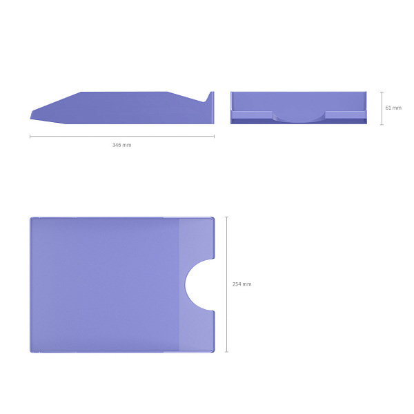 Лоток горизонтальный ErichKrause® Office, Pastel, фиолетовый