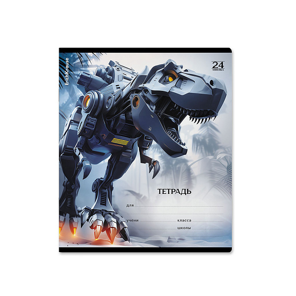 Тетрадь 24 листа в линию ErichKrause Techno Dino, MIX-PACK