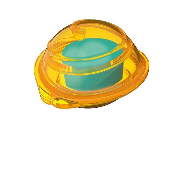 Ластик-клячка CROC CROC в герметичном защитном футляре, Голуб/желт в блистере