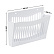 Настенный лоток для бумаг СТАММ, пластик, вмещает 400 листов, белый
