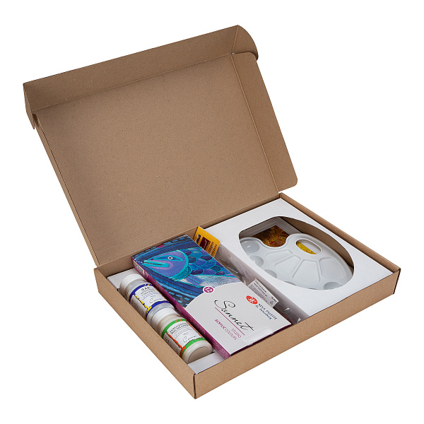 Набор художественных материалов "Акрил", 8 предметов.