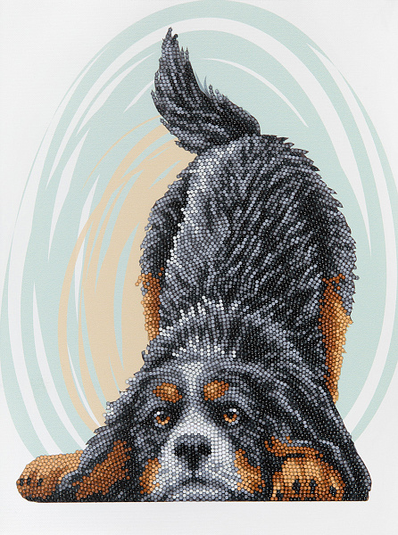 Алмазная мозаика 30*40 "ФРЕЯ" на подрамнике "Давай играть!"