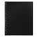 Тетрадь 48 л. кл. на гребне A5, Чёрная пластиковая обложка, офсет