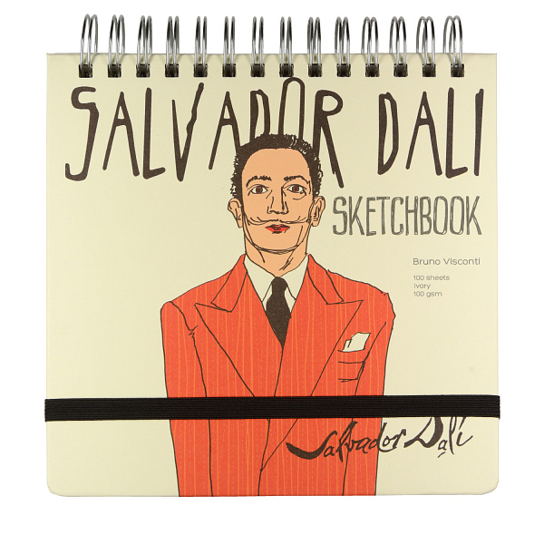 SKETCHBOOK 200х200 мм 100 л. 100 гр. БЕЖЕВЫЙ НА ГРЕБНЕ (4 ВИДА) 