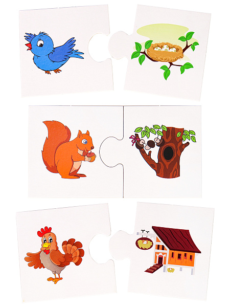 Развивающая игра АССОЦИАЦИИ МАЛЫШАМ. КТО ГДЕ ЖИВЕТ?