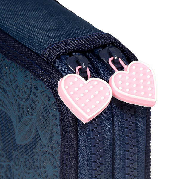 Пенал 2секц. 200*130 "UNICORN" синий