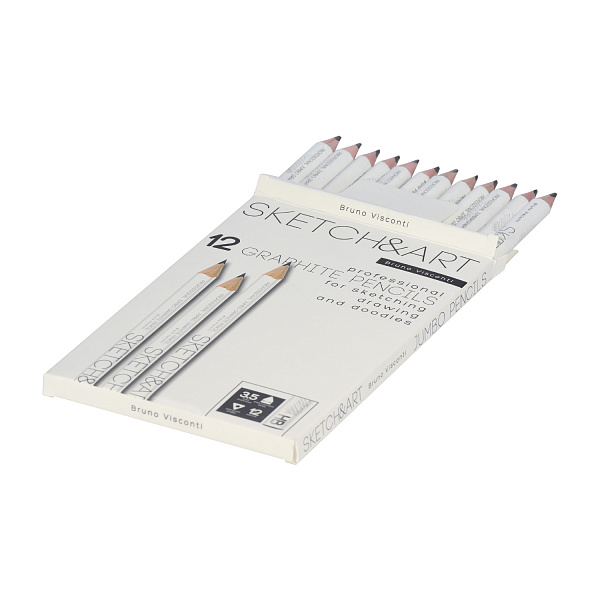 Карандаш ч/г "Sketch&Art. Jumbo" HВ, 3,5 MM 