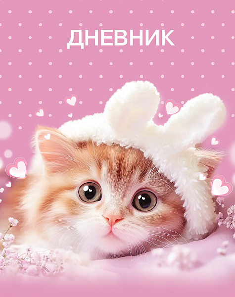 Дневник 1-11 кл. 40 л. тв.переплет "Глазки, ушки, носик" ламинация Soft-touch