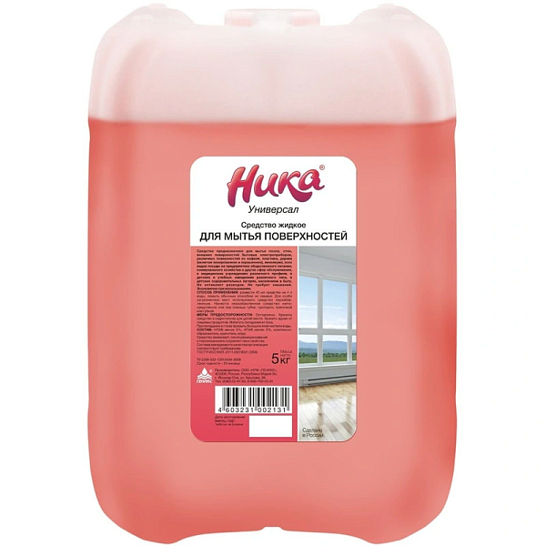 Профессиональное универсальное слабощелочное моющее средство Ника-Универсал 5 кг