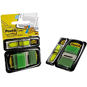 Закладки Post it (индекс) зеленая, 50 шт. шир.2,5см