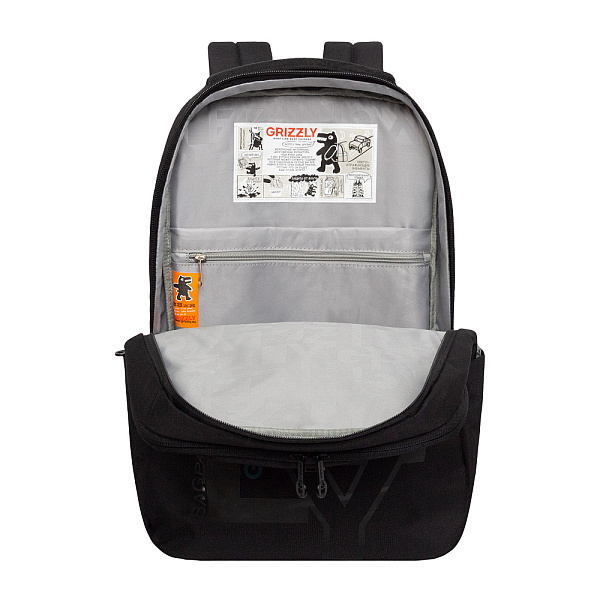 Рюкзак (/3 черный - серый)