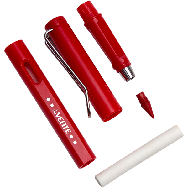 Карандаши вечные 12 цветов "Perpetum", с наконечником из специального сплава, с ластиком внутри корпуса, цвет корпуса соответствует цвету грифеля