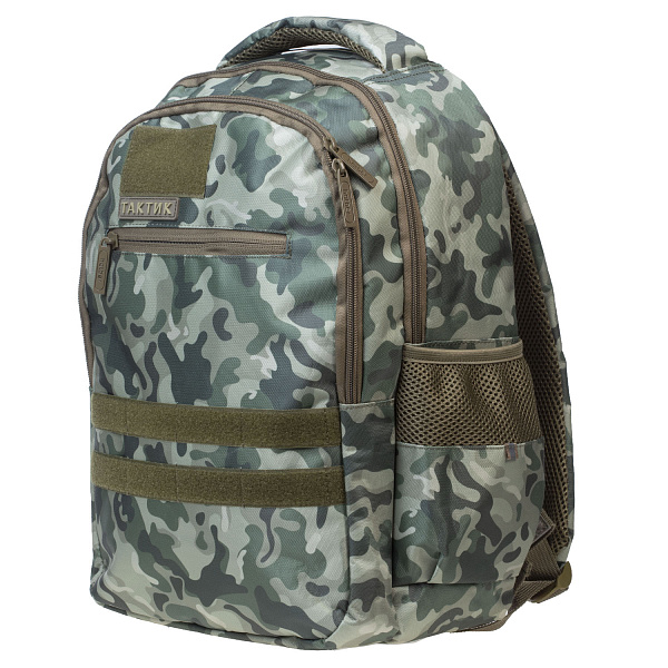 Рюкзак Hatber BASIC STYLE -Камуфляж- 41х30х15 см полиэстер светоотраж. 2 отделения 3 кармана