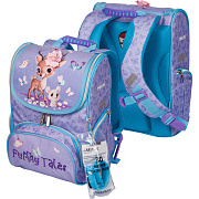 Ранец "deVENTE. Mini. Funny Tales" школьный жесткий 35x26x20 см (14 л) вес 800 г, эргономичная спинка, дно из фактурной резины, светоотражающие элементы