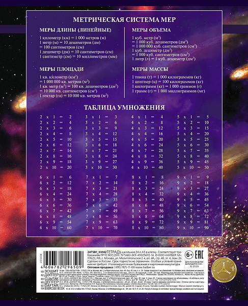 Тетрадь 12 л. кл. "Стражи галактики" 65г/кв.м 5 диз.в блоке скругл.углы 