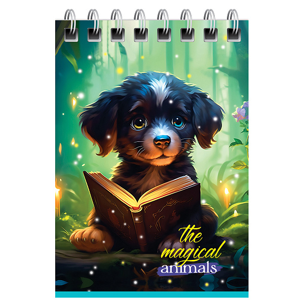 Блокнот А7, 40 листов на гребне, BG "Забавные питомцы", мягкая обложка мелованный картон, 60 г/кв.м