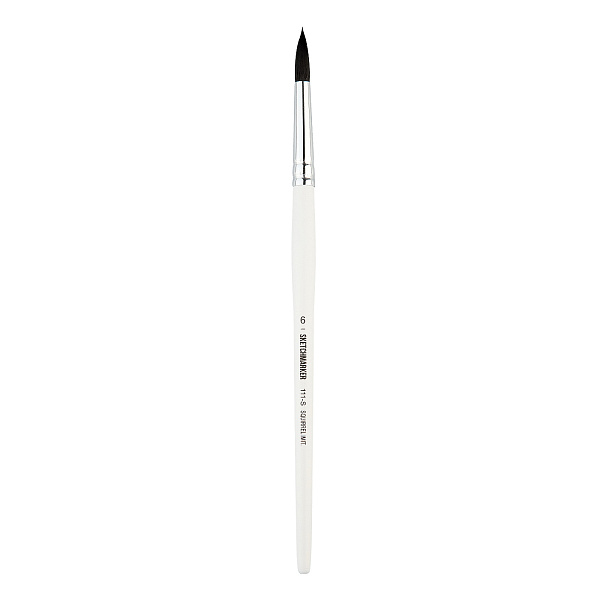 Кисть для акварели Sketchmarker 111 белка имитация круглая ручка короткая №6